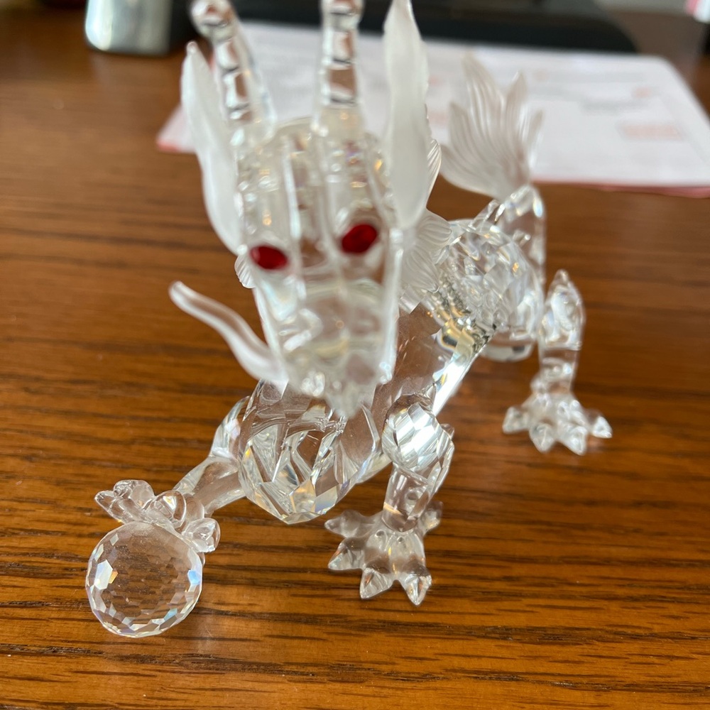Swarovski crystal dragon collectors 1997